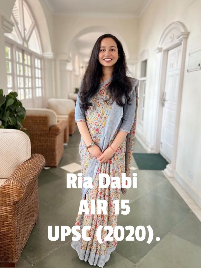 Upsc topper ria dabi