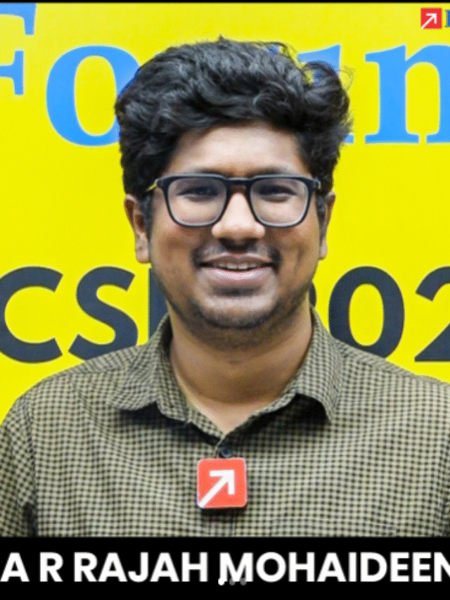 UPSC topper rank 7 A R Rajah Mohaideen 2025 to 2026